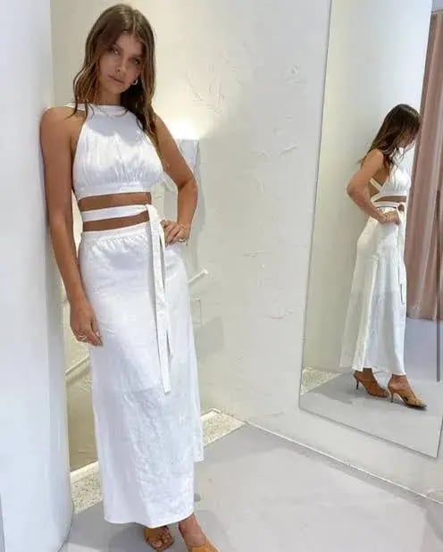 Sir the Label Ambroise Open Back Gown White Size 1 / Au 8 photo 3