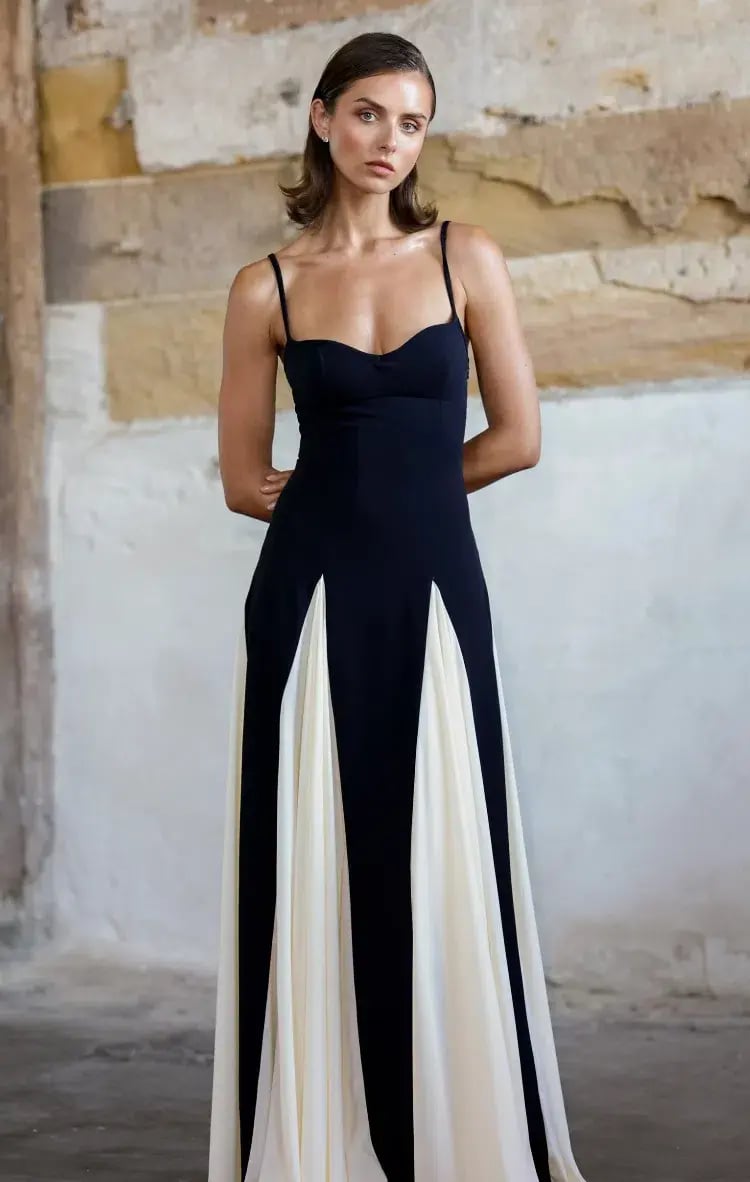 Arcina Ori Paloma Dress Black/White Size AU 10 photo 6