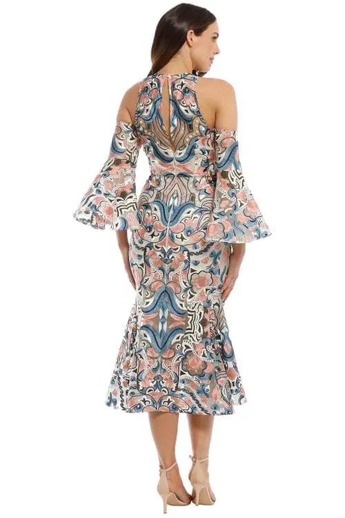 Thurley Carnival Midi Dress Print Size 10 photo 2