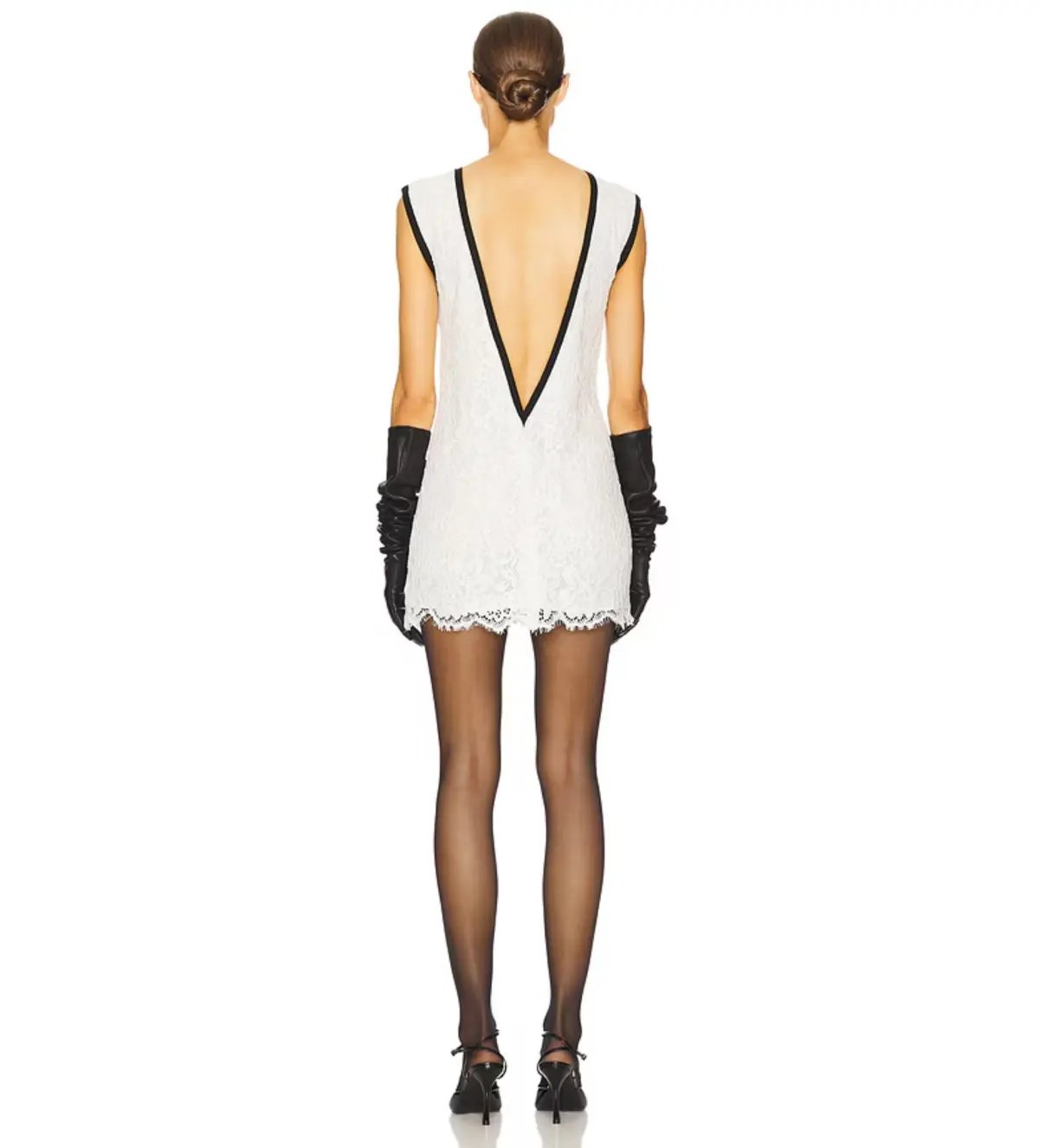 Helsa The Lace Mini Dress White Size S / AU 8 photo 6