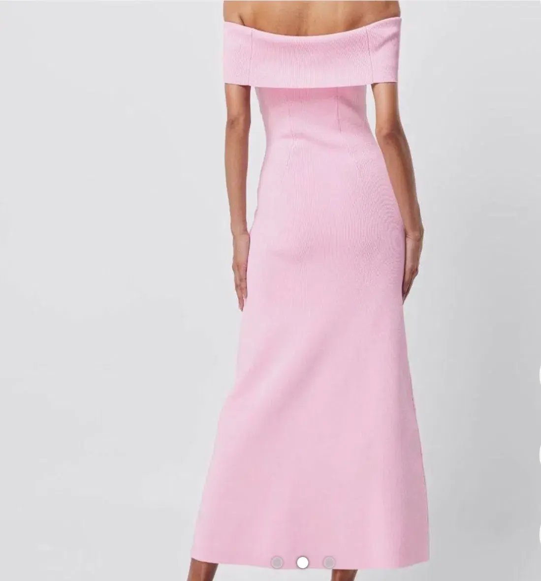 Mossman Monaco off shoulder pink dress photo 2