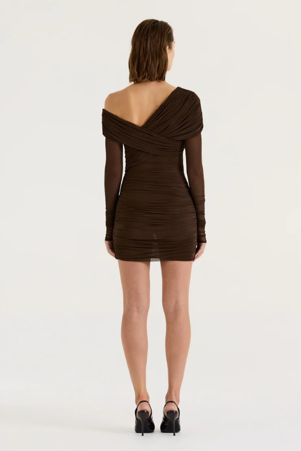 Henne Paris Mini Dress Brown photo 2
