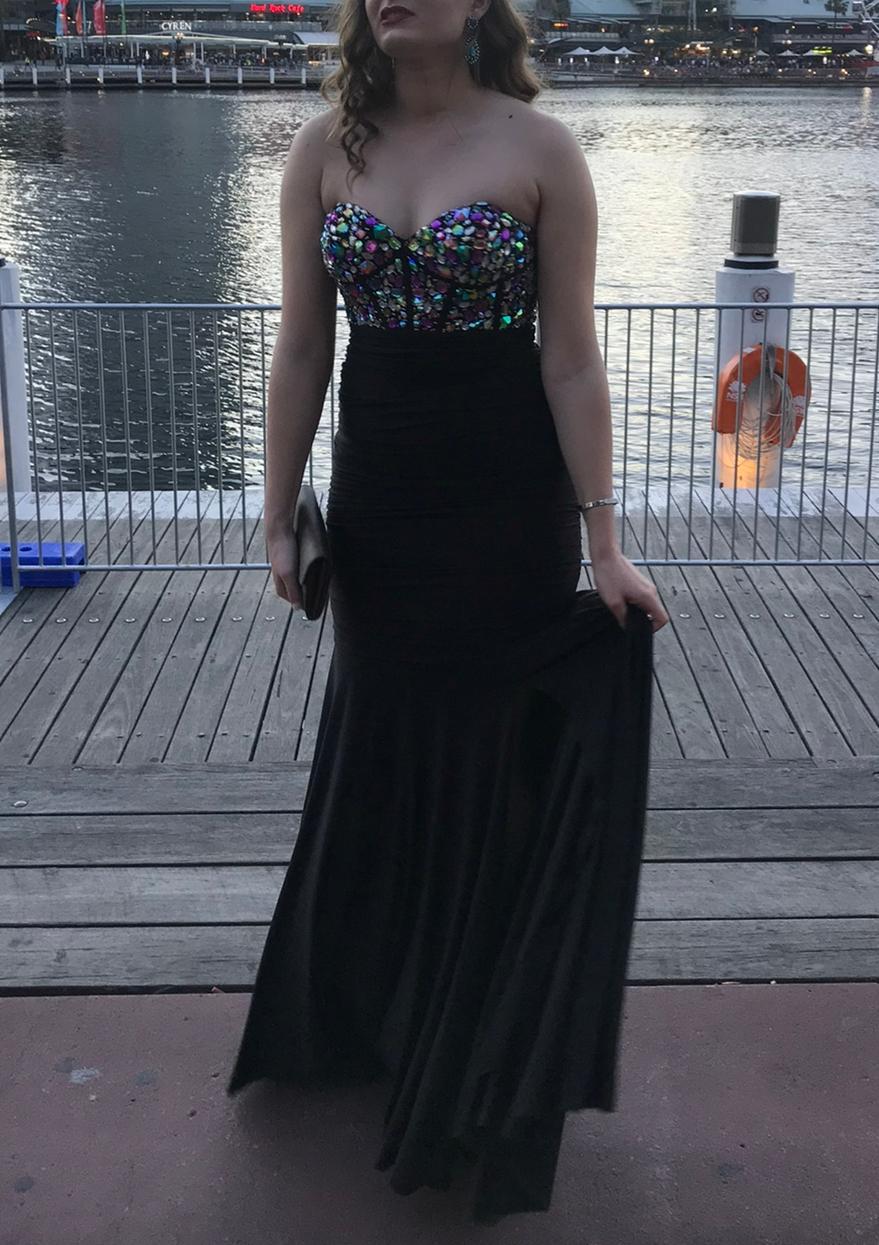 Jovani Dress Black Size 8 photo 2
