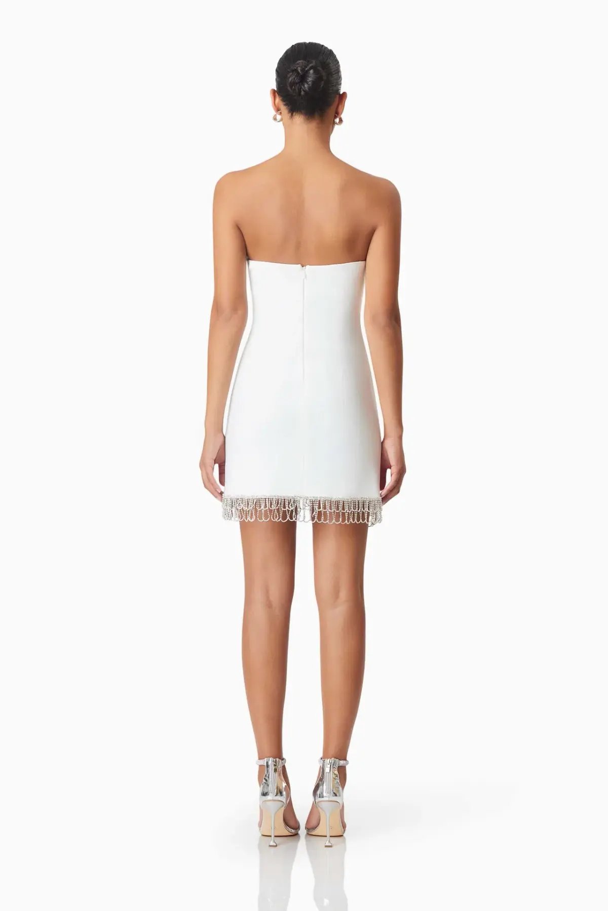 Elliatt Delia Party Mini Dress in White Size 8 photo 3