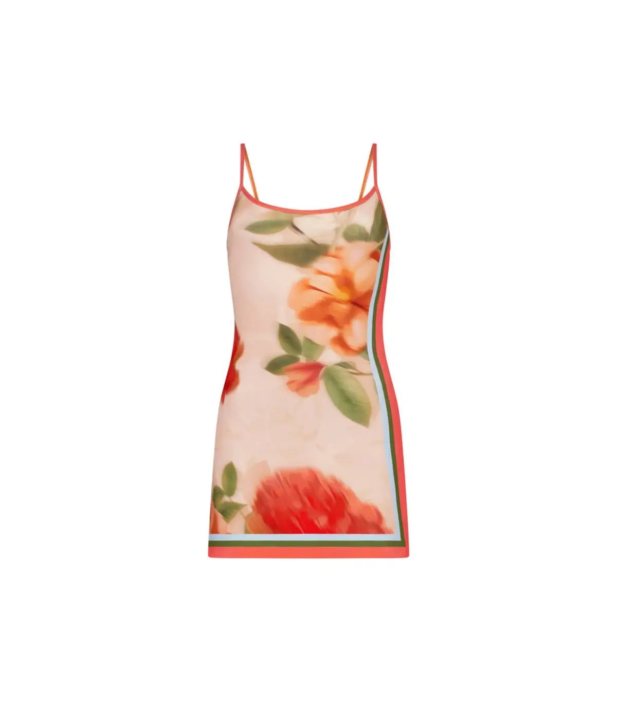 With Harper Lu Mini Slip Dress Peach Floral Size XS / AU 6 photo 5