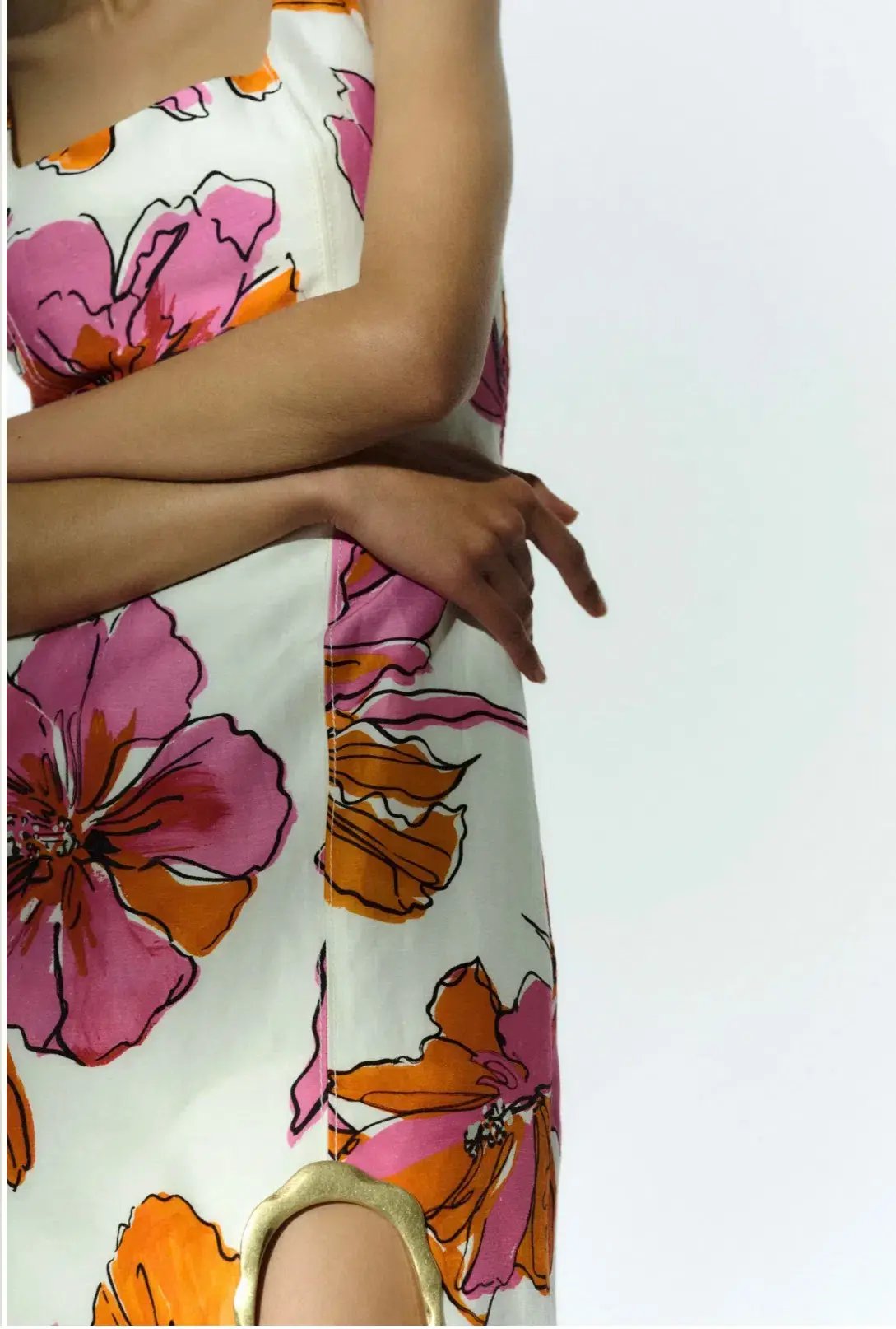 Aje Flourish Midi Dress Vivid Hibiscus Size 6 photo 6