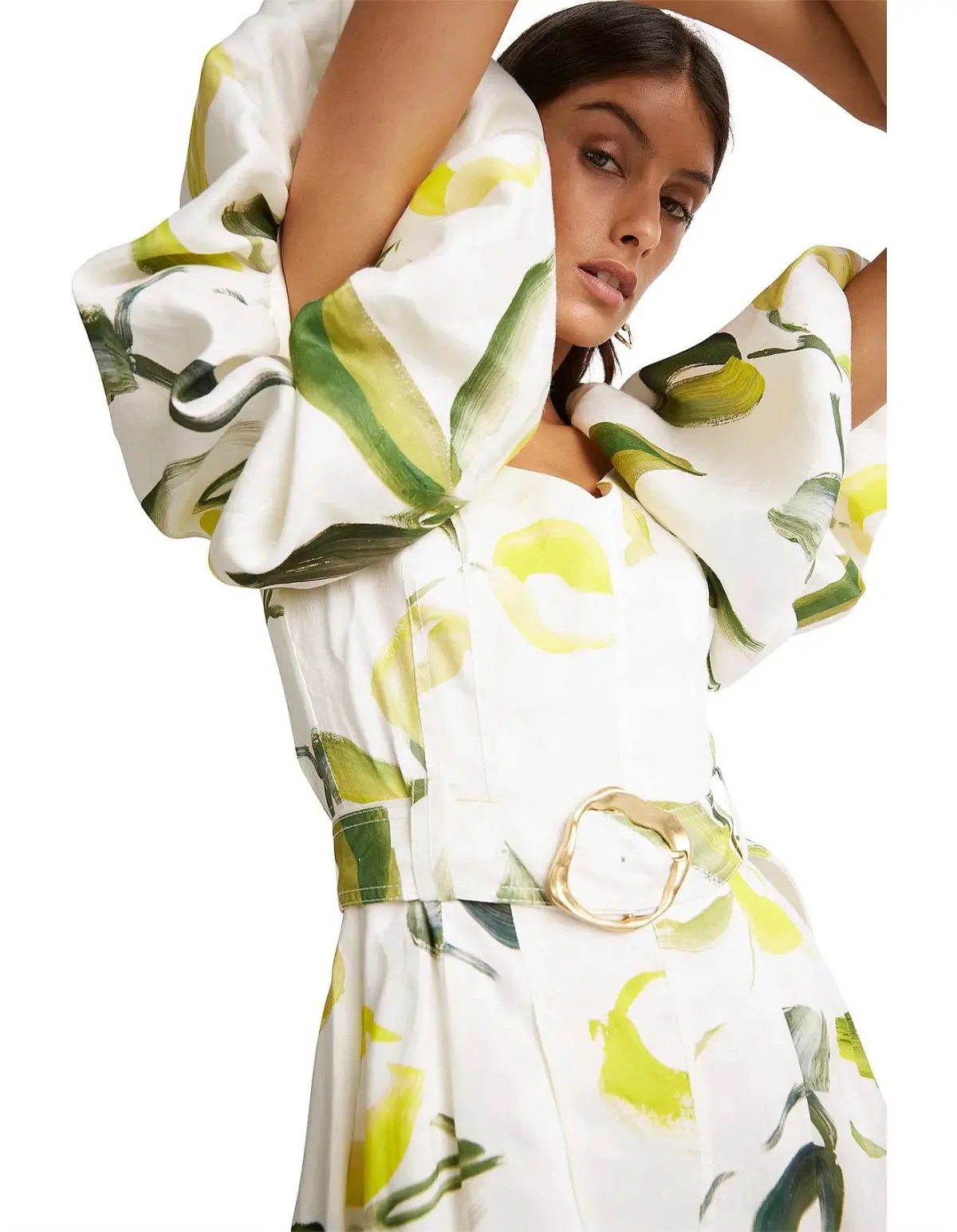 Aje Zest Mini Dress Tropical Lime Size 8 photo 2