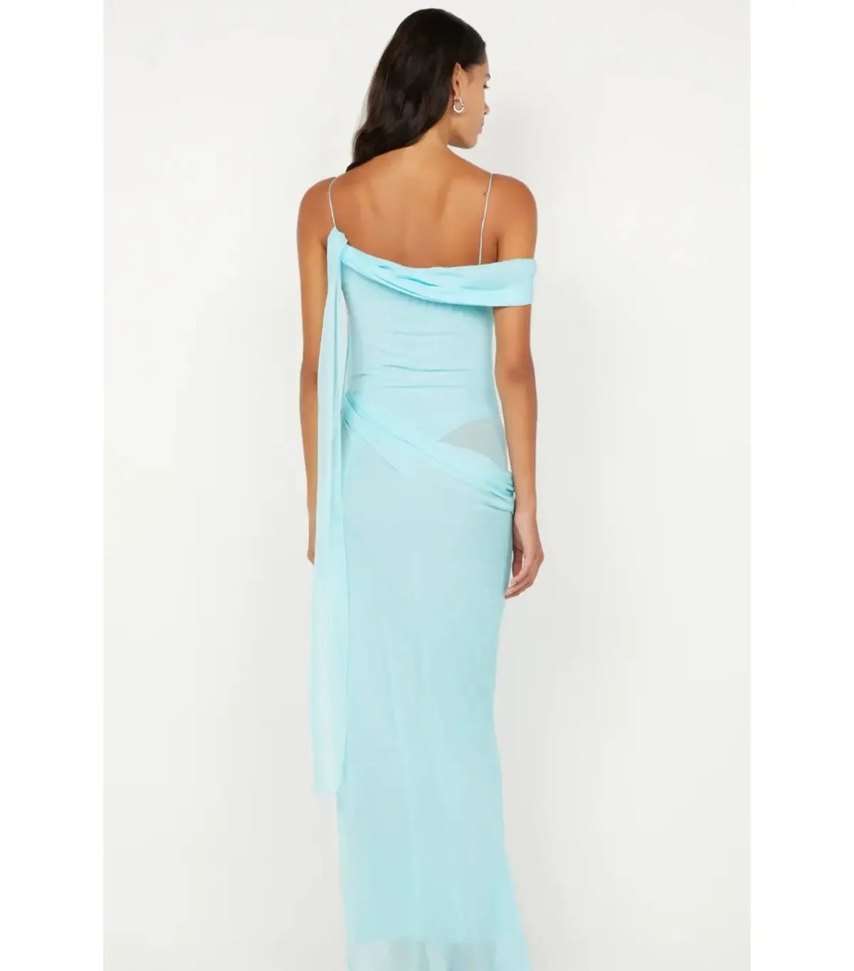 Bec & Bridge Danka Asym Dress Turquoise Size AU 12 photo 6