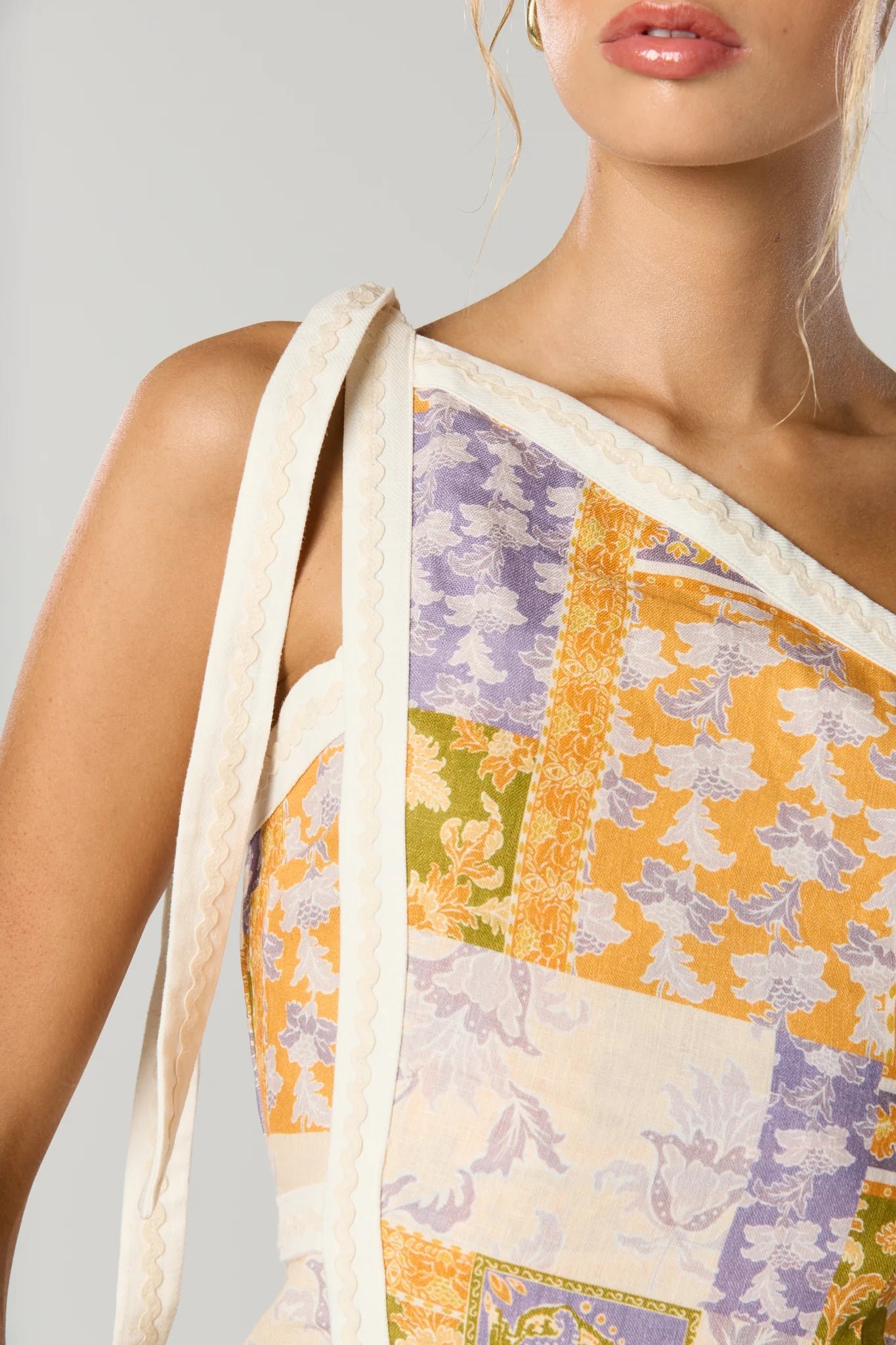 WINONA BILLIE ASYM DRESS - PATCHWORK FLORAL photo 3