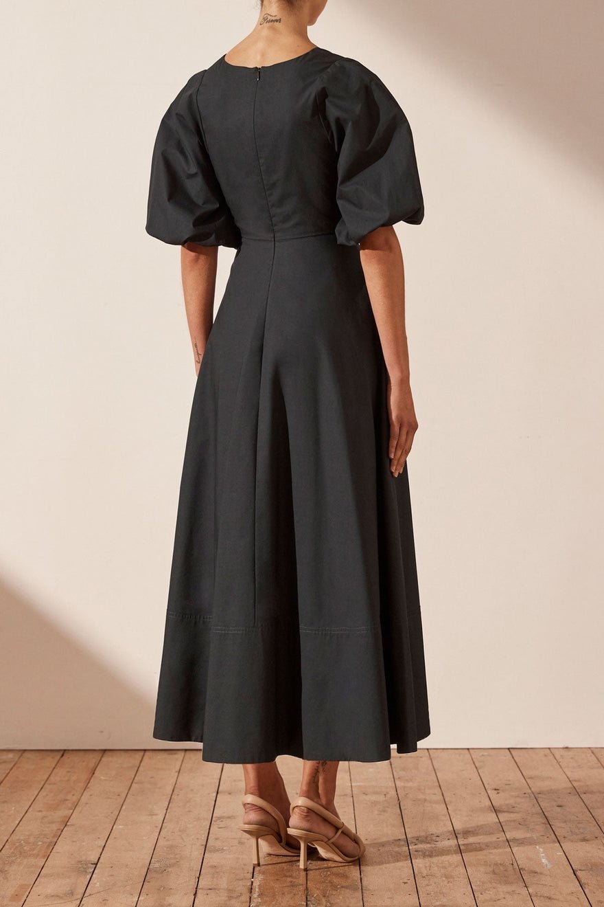 Shona Joy Andrea Short Sleeve Cut Out Midi Dress photo 4