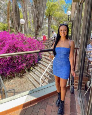 House of CB Ella Dress Sky Blue photo 2