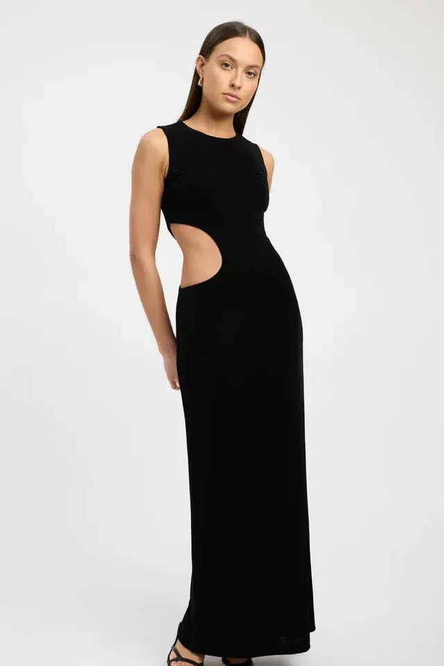 Anna Quan Sofia Dress in Black Feather Size 8 photo 5