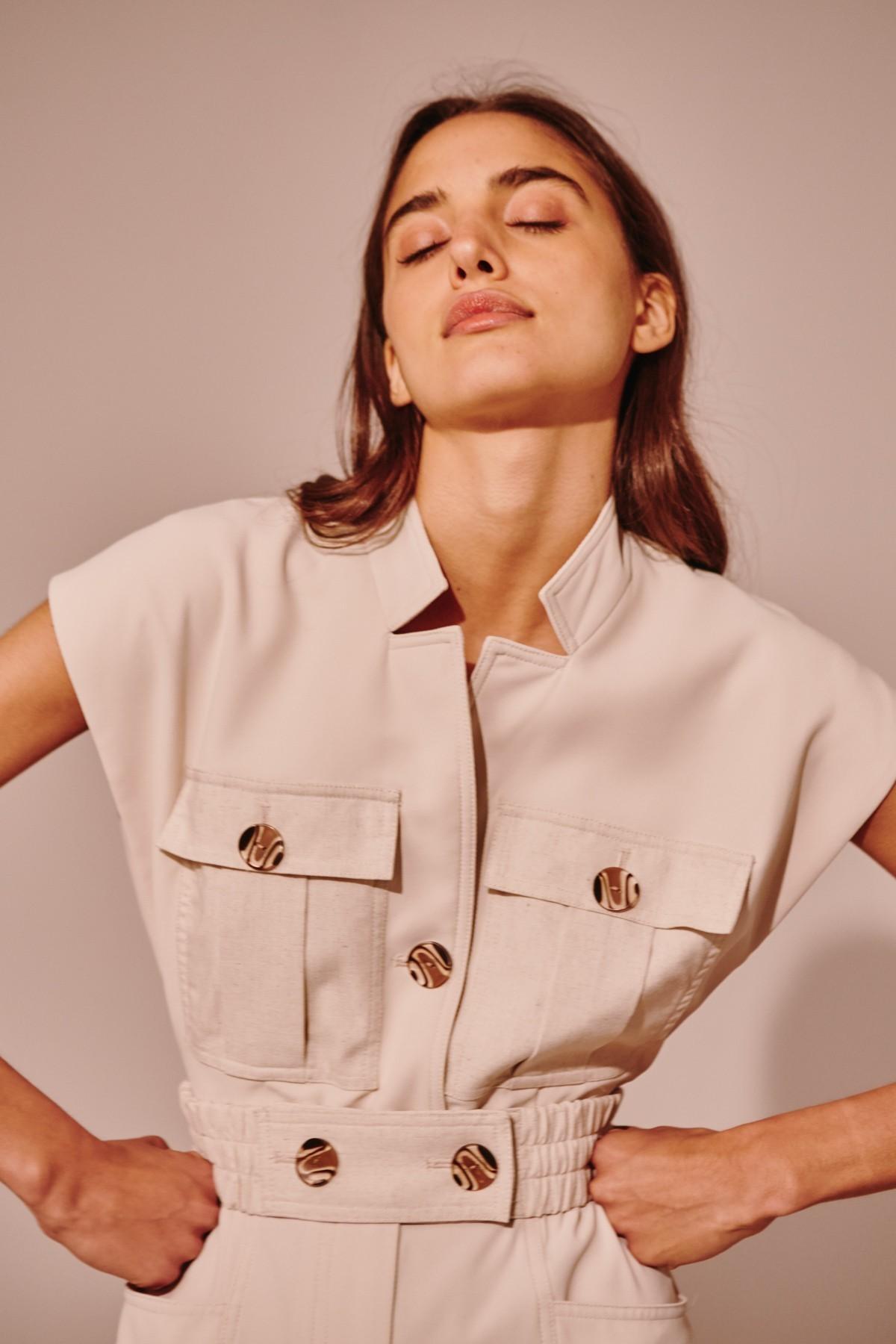 C/MEO Collective Consistent Jumpsuit White Size XS photo 4