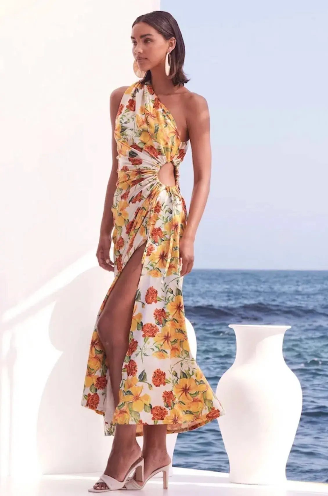 Sonya Moda Nour Yarden Floral Maxi Dress Print Size 12 photo 3