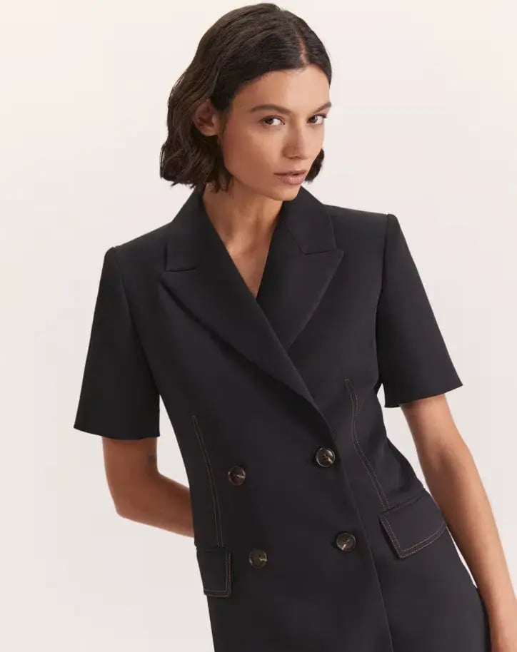 Saba Dharma Blazer Mini Dress Black Size 10 photo 4