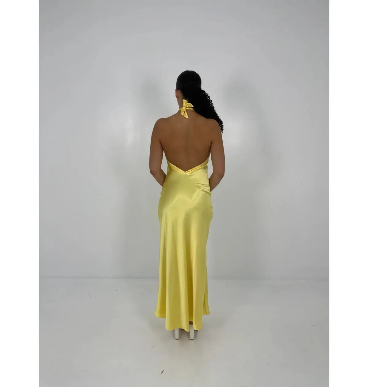 YLD Design Crossover Maxi Dress Yellow Size S / AU 8 photo 2