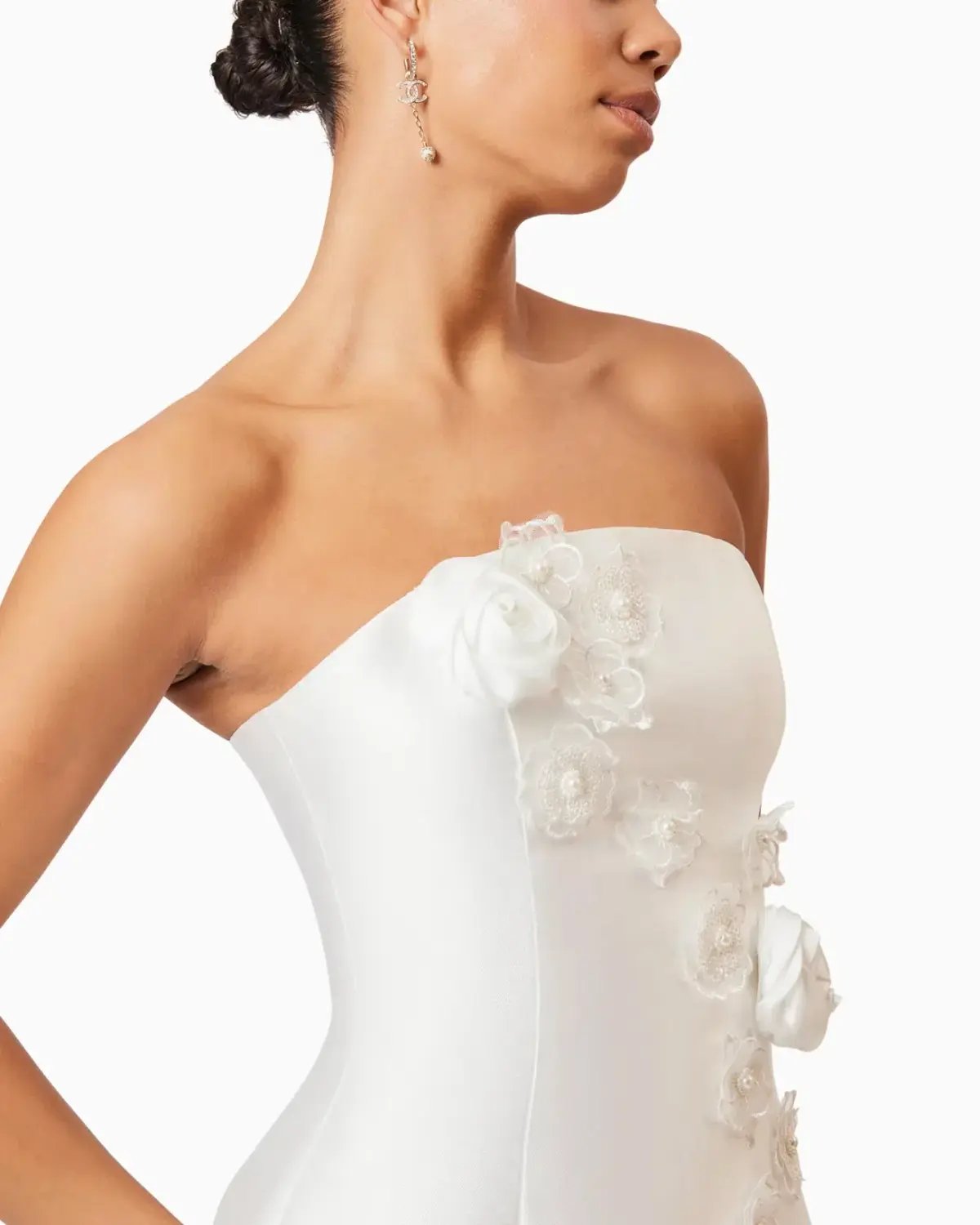 Elliatt Oleander Strapless Maxi Dress White Size S / AU 8 photo 6