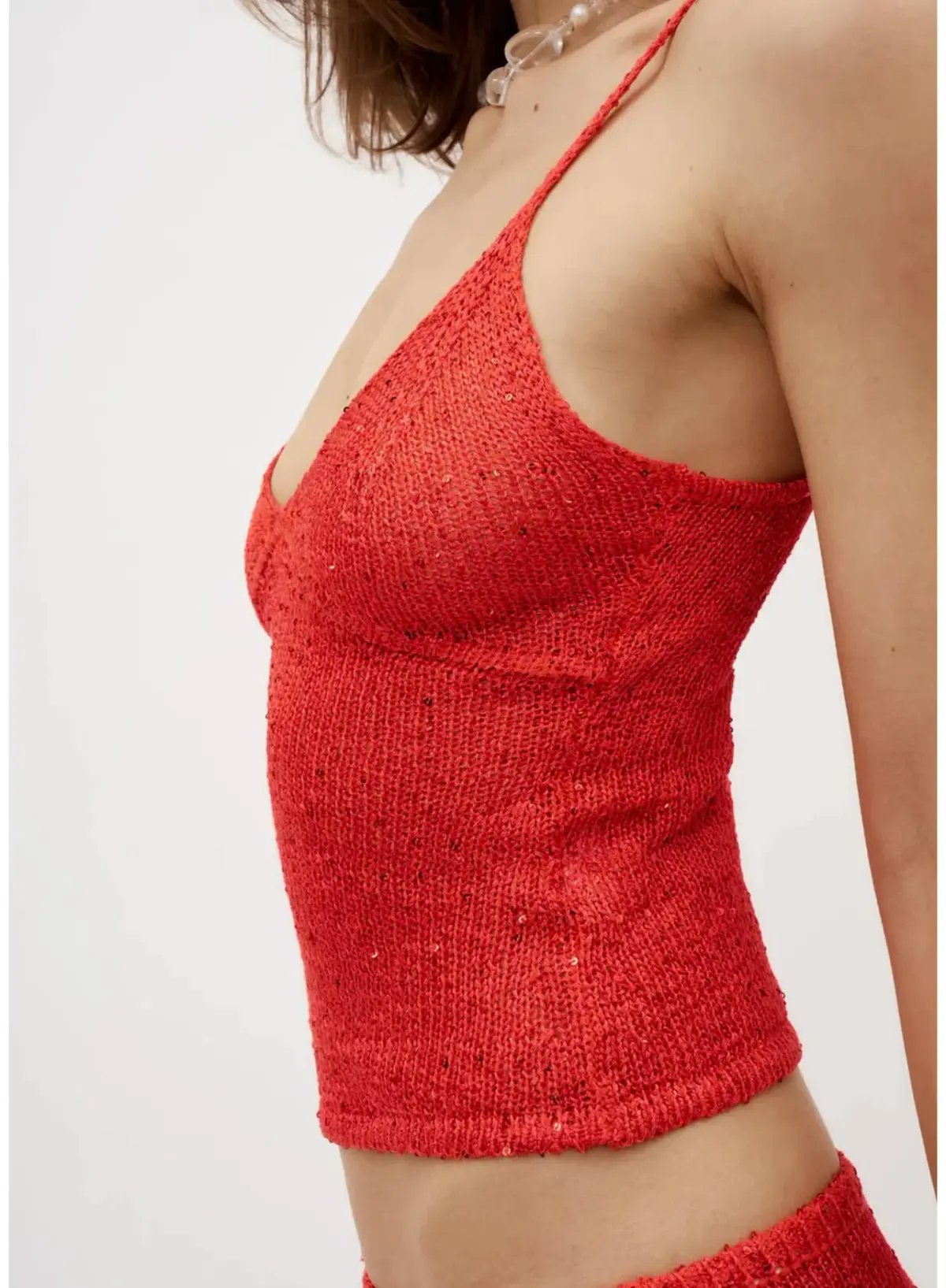 Asta Resort Carolina Camisole Set in Rossa Sequin Size XS / AU 6 photo 3