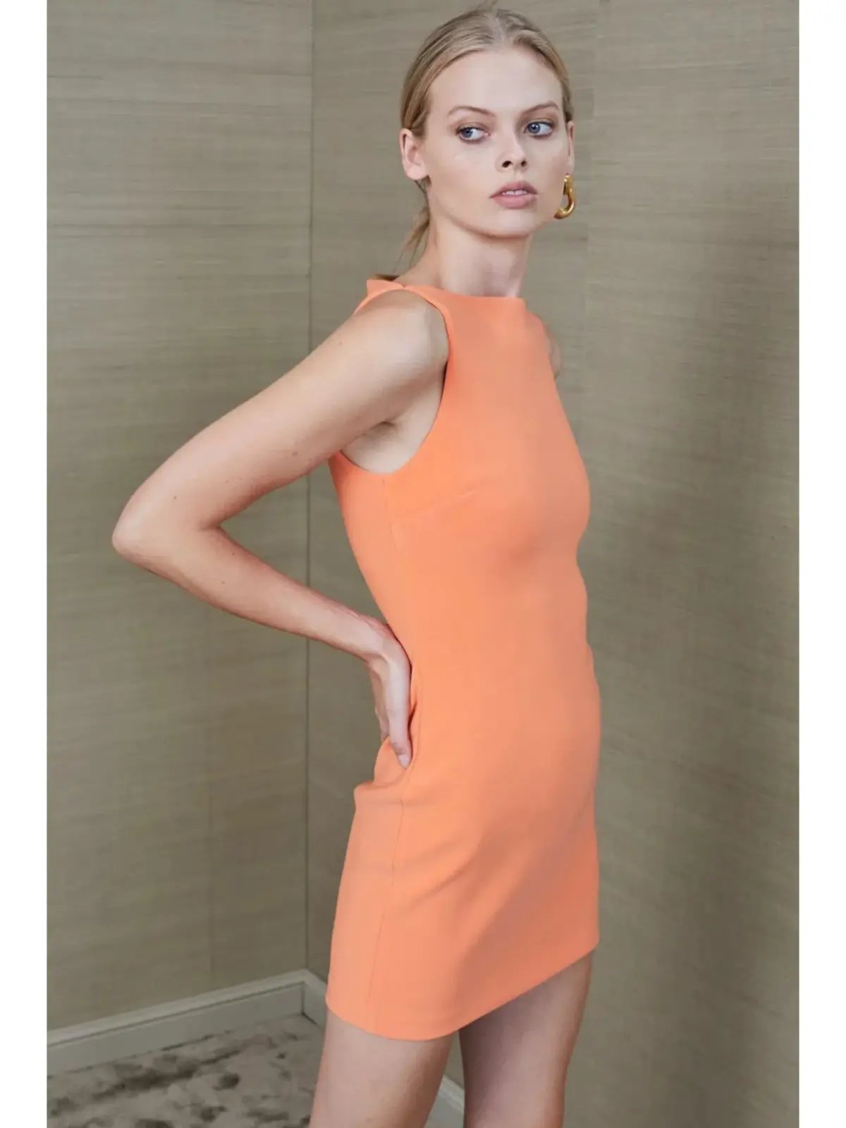 Bec & Bridge Clover Mini Dress Nectarine Orange Size AU 6 photo 2