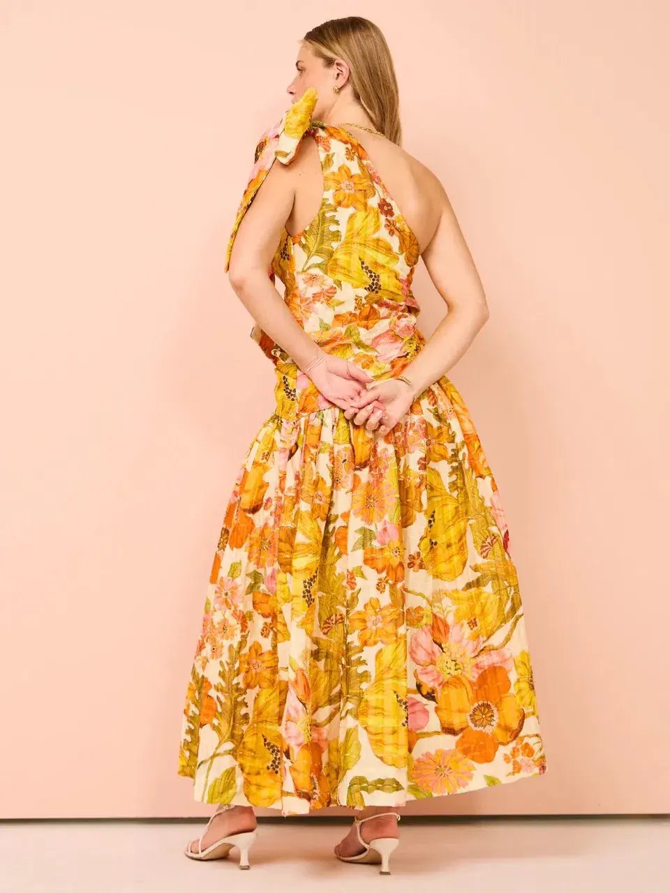 Alemais Silas One Shoulder Maxi Gown Multi Size 8 photo 9
