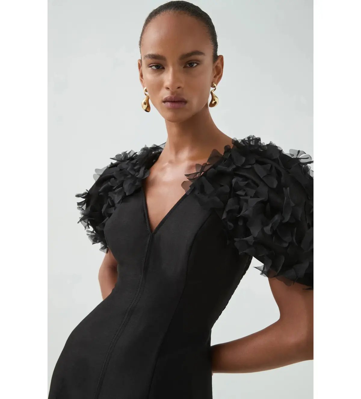Aje Muse Maxi Dress Black Size 12 photo 2