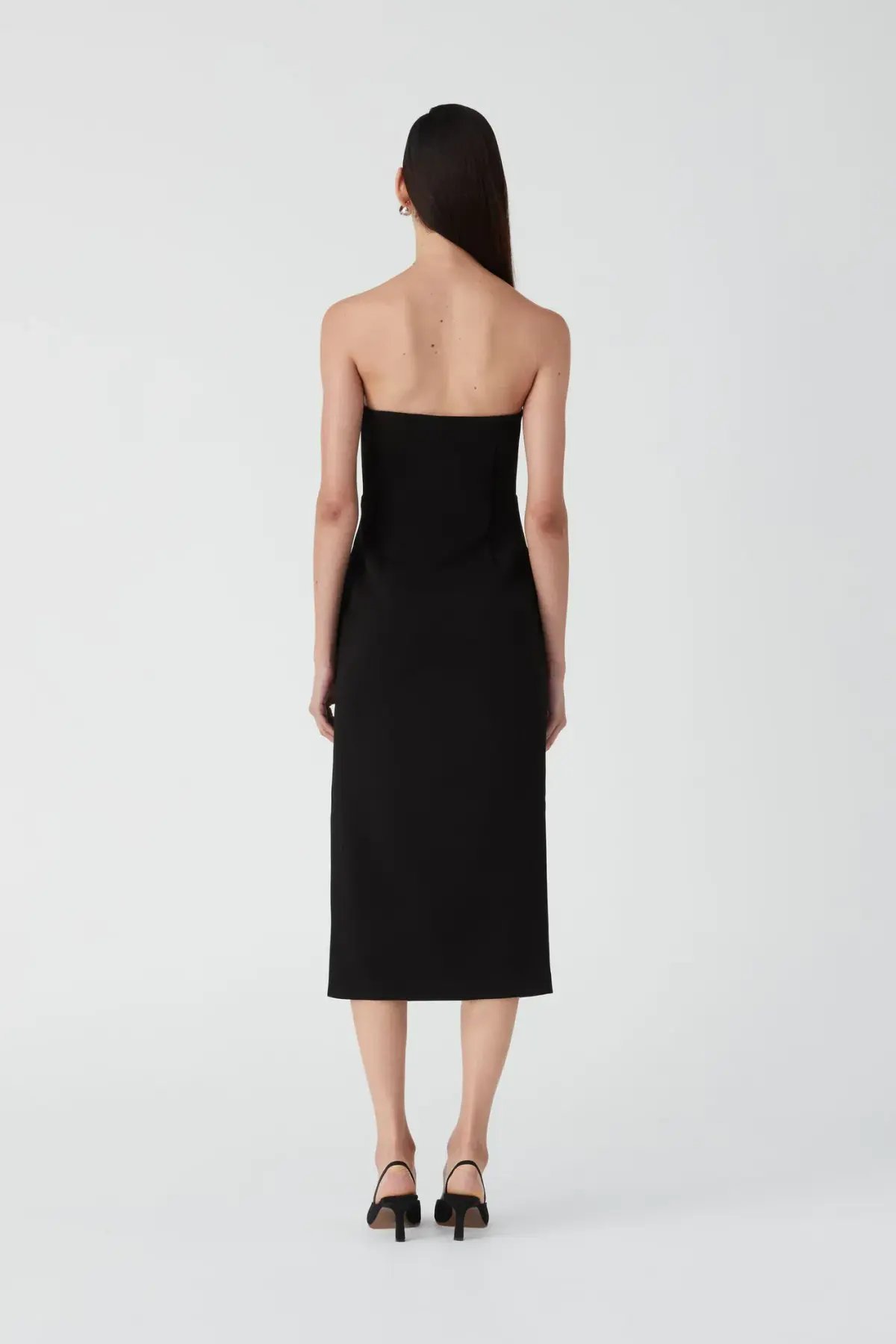 MISHA Marcy Midi Dress Black Size 8/S photo 2