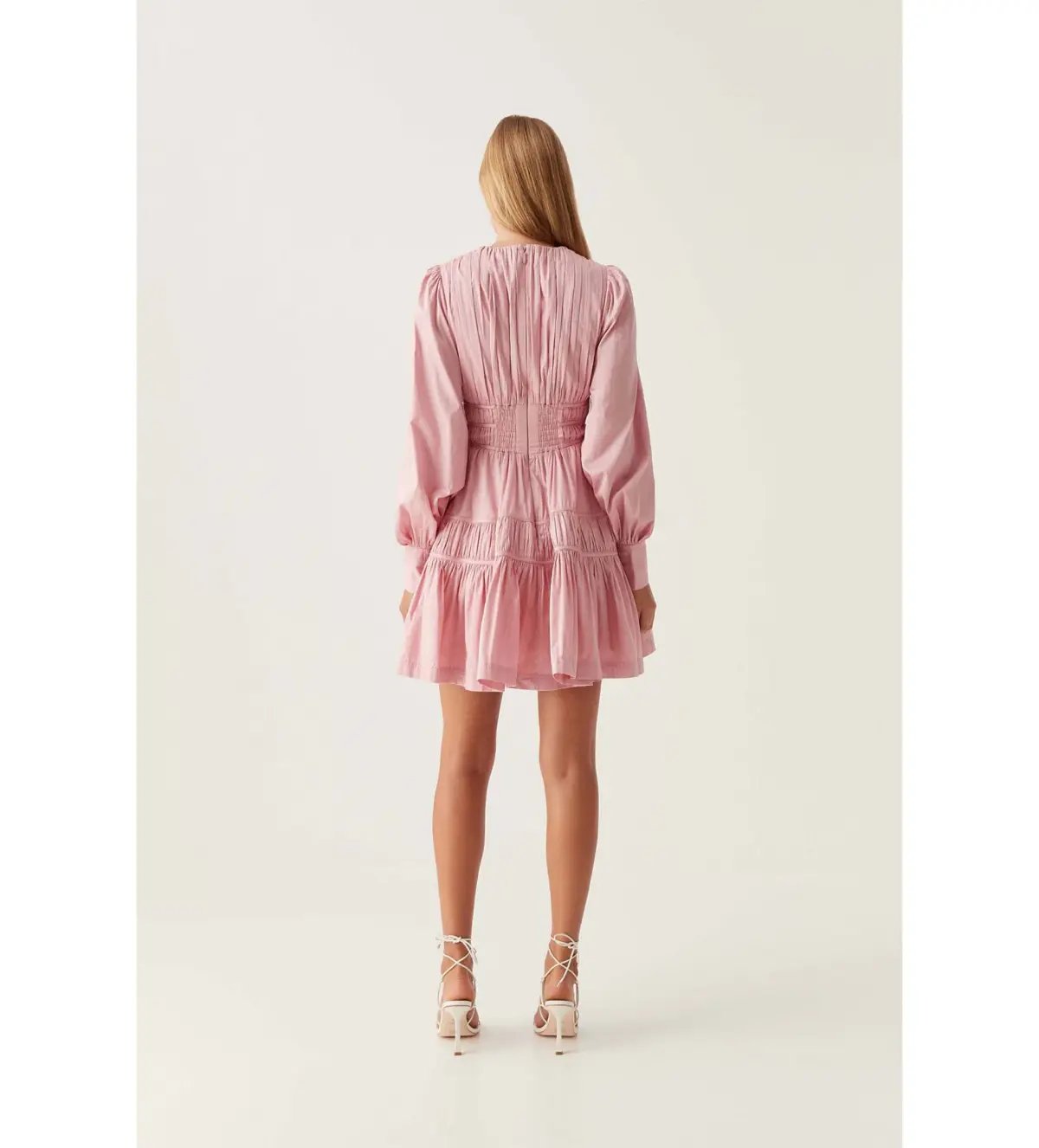 Aje Fallingwater Gathered Mini in Pink Size S / AU 8 photo 3