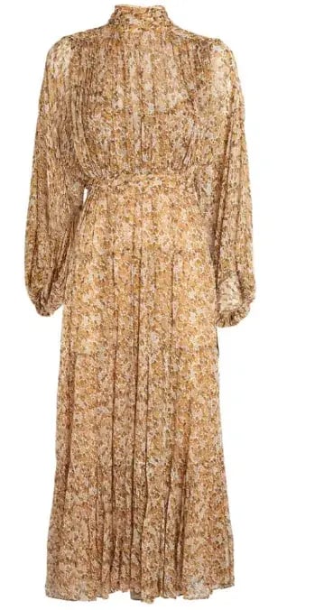Shona Joy Ambar Backless Tiered Midi Dress Floral Size 6 photo 5