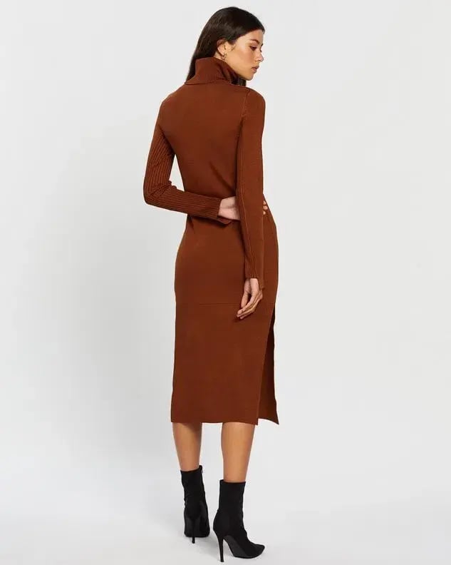 Camilla and Marc Winifred Knit Dress Brown Size 10 photo 3