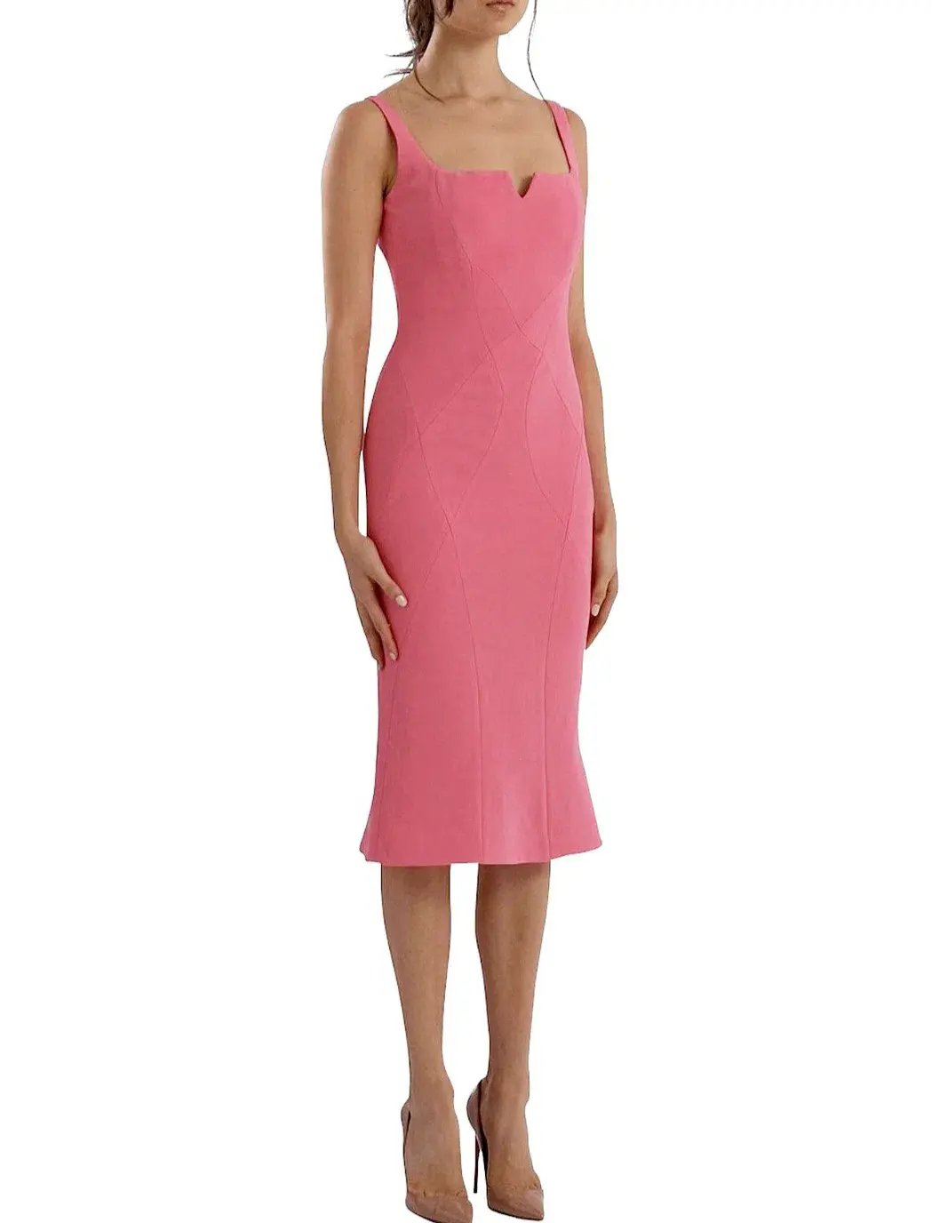 Rachel Gilbert Anneke Dress Pink Size 8 photo 2
