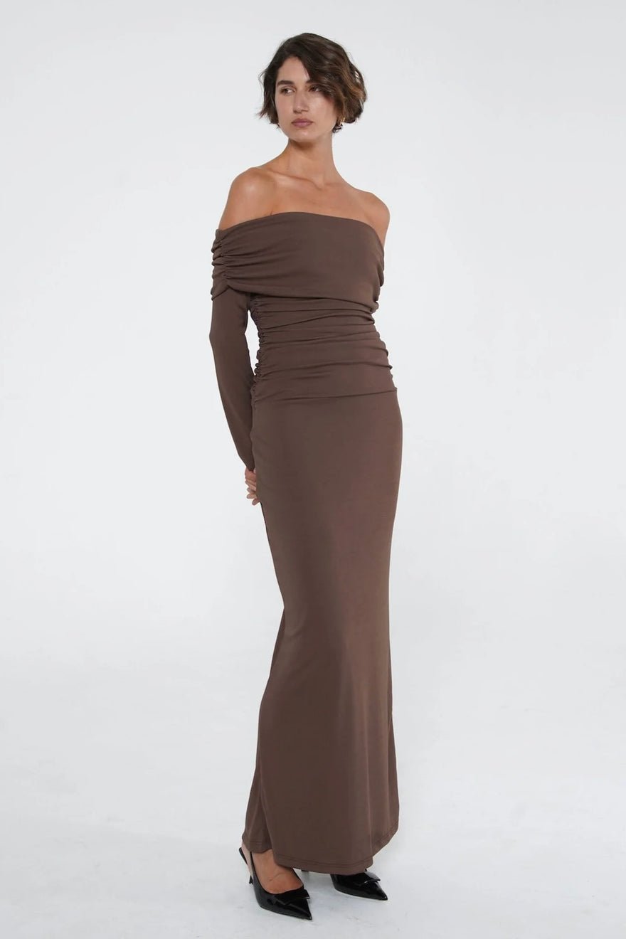 Benni Lorena Dress - Ash Brown photo 2