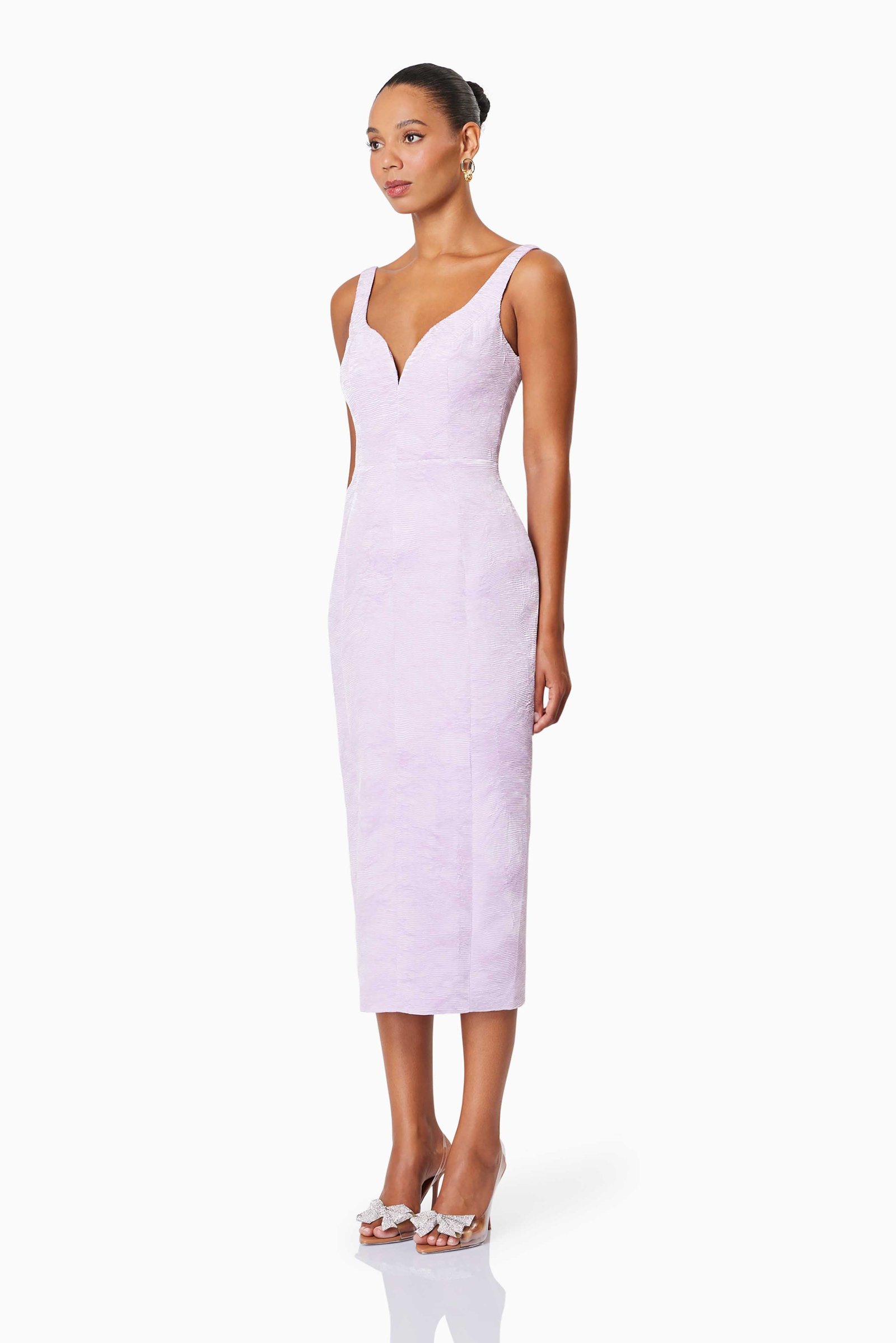 ELLIATT DASHER MIDI DRESS - LILAC photo 5
