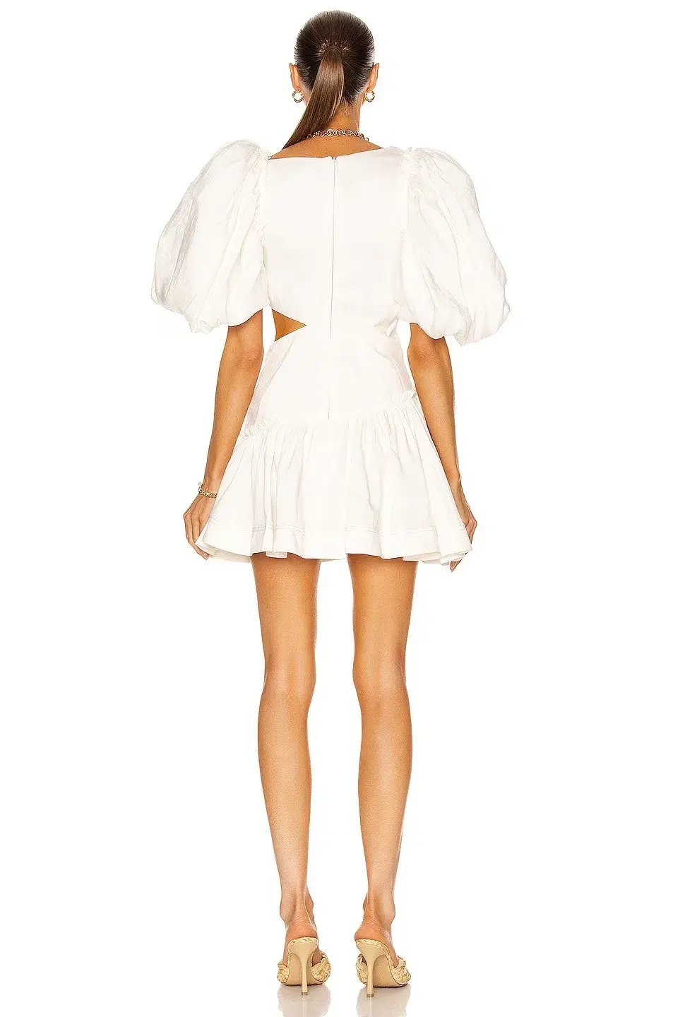 Aje Chateau Mini Dress Ivory Size 10 photo 2