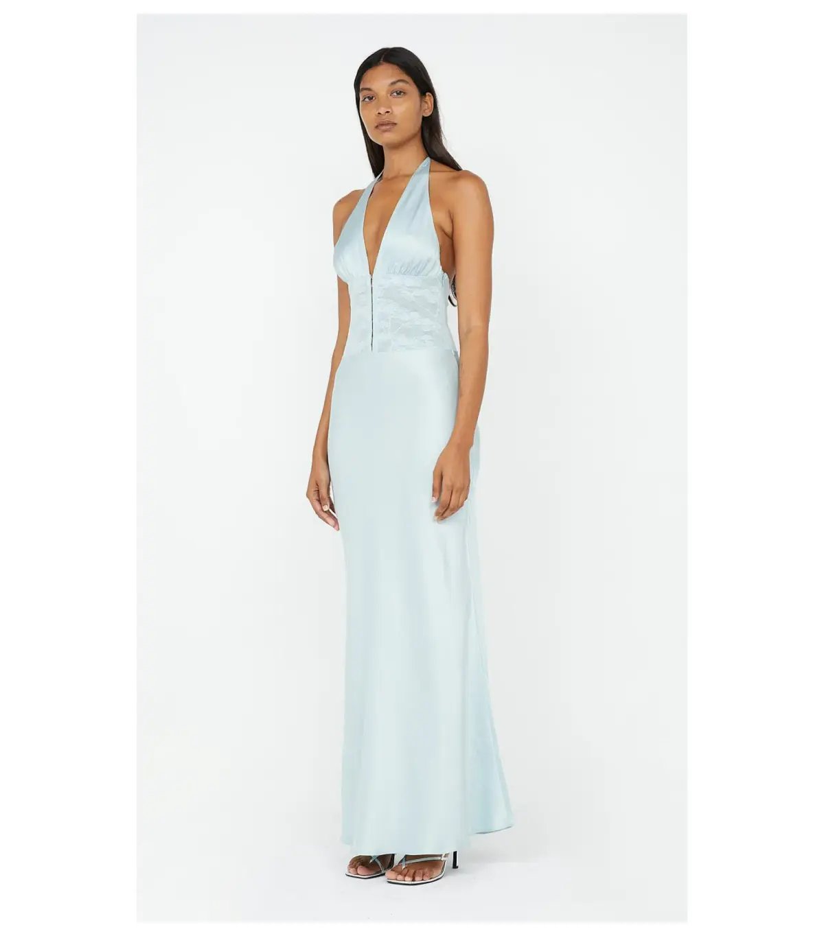 Bec & Bridge Akari Halter Dress Cloud Blue Size AU 6 photo 2