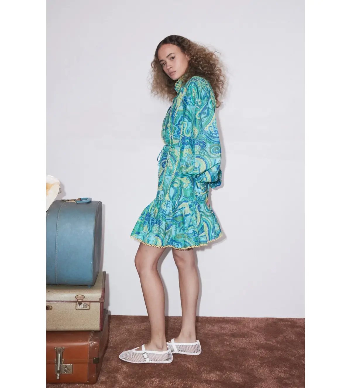 Alemais Ceto Mini Dress Green Size 14 photo 3
