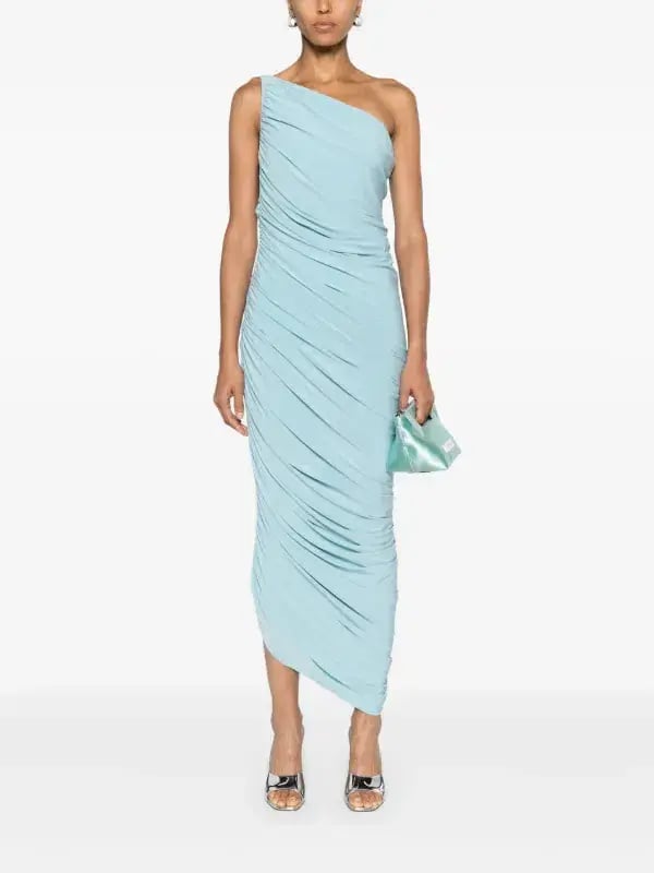 Norma Kamali Diana Gown | Powder Blue | Size S photo 2