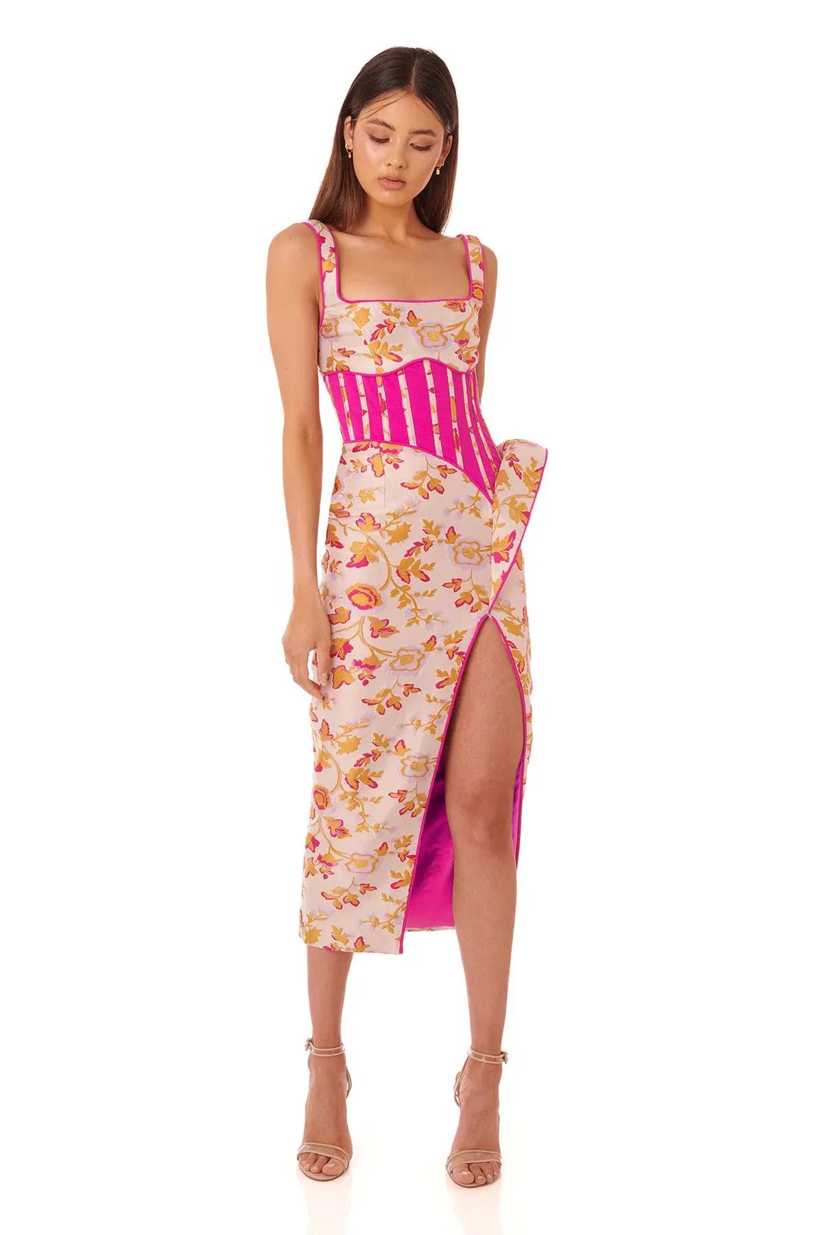 Eliya The Label Maddison Midi Dress Floral Size 6 / XS photo 4