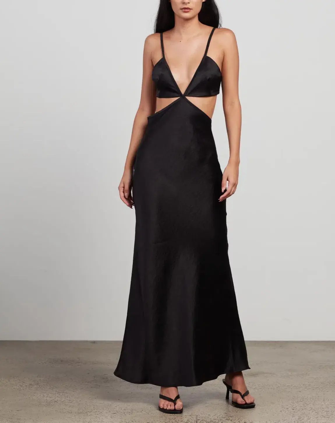 Bec & Bridge Veronique Cut Out Maxi Dress - Black - Size 8 photo 5