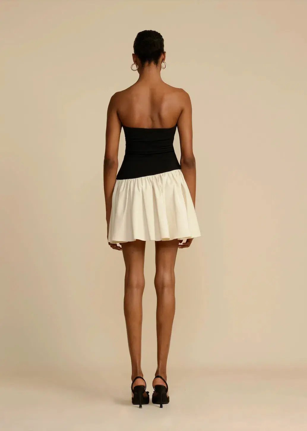 Arcina Ori Celine Mini Dress Black/Cream Size AU 8 photo 5
