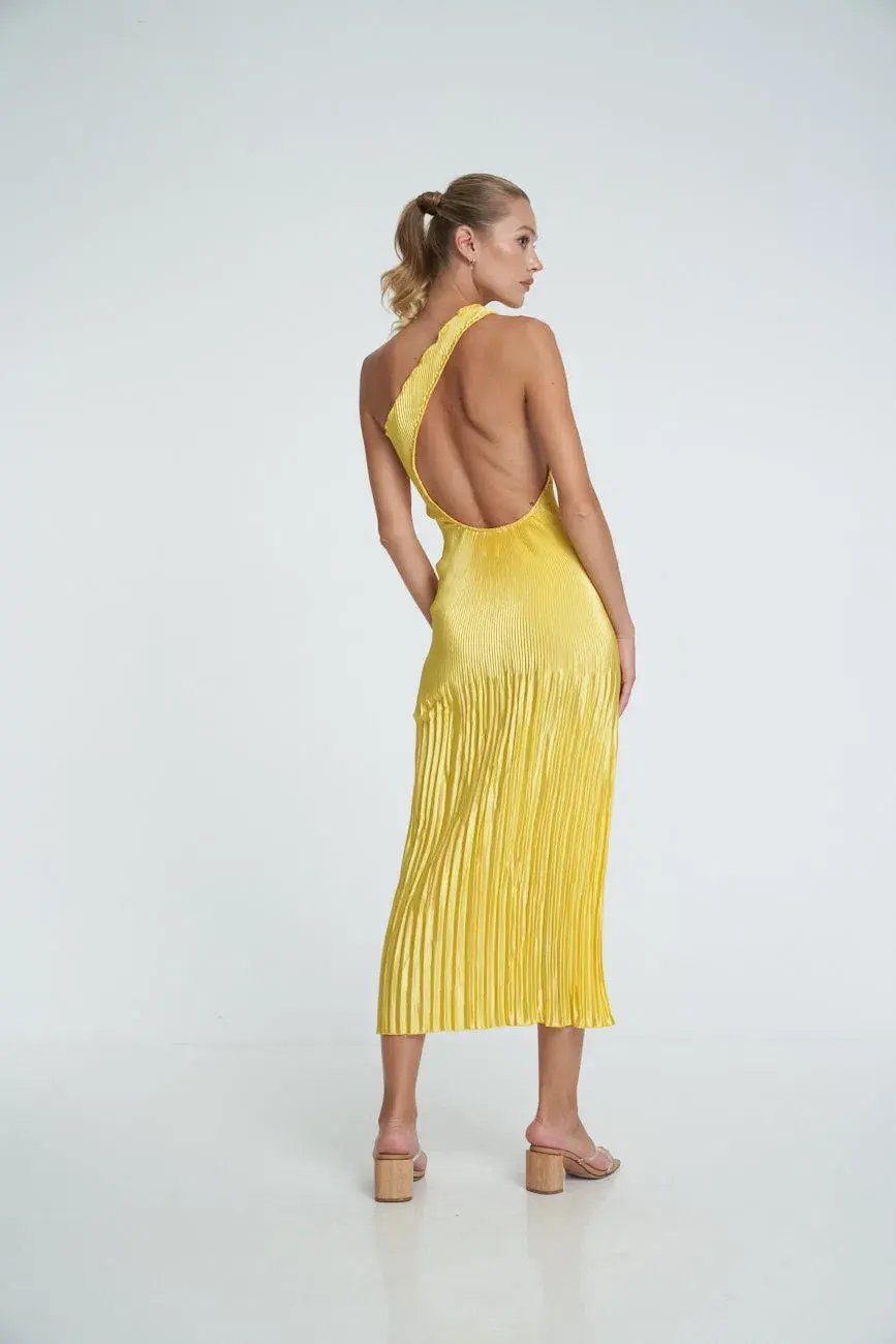 Lidee Naomi Gown Canary Size 10 / M photo 3