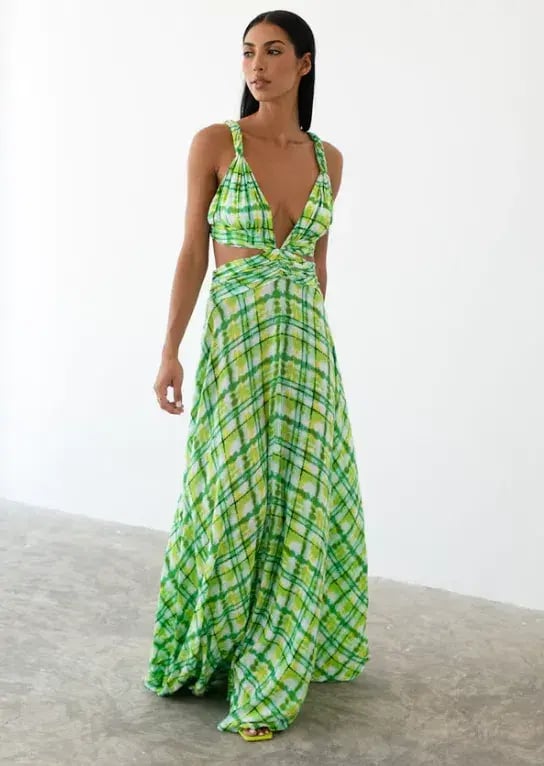 Le Salty Label Skylar Gown Green Multi Size M / AU 10 / medium photo 2