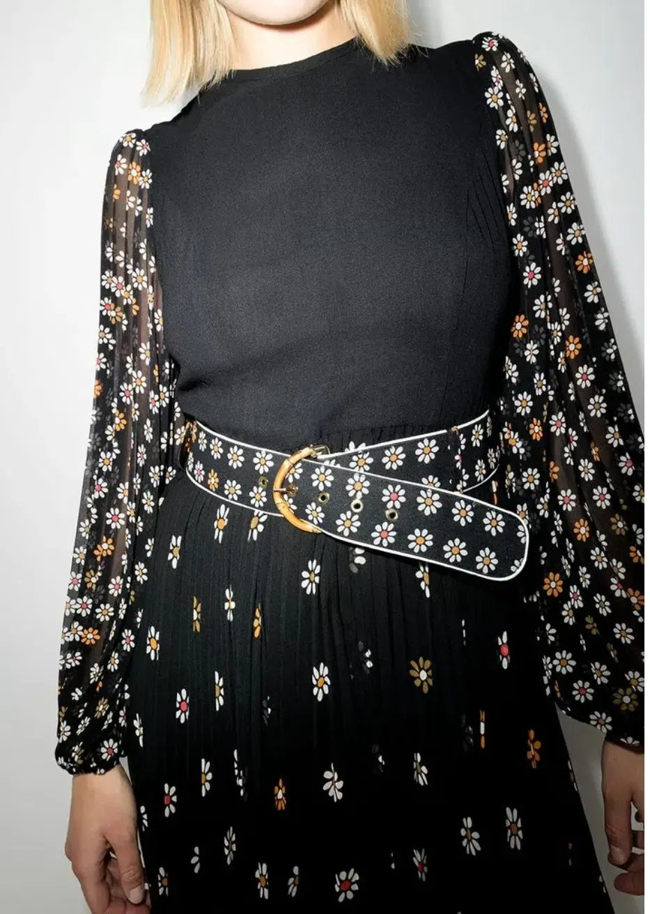 Zimmermann Sunray Long Sleeve Midi Dress Daisy Print Size 1 / Au 10 photo 2
