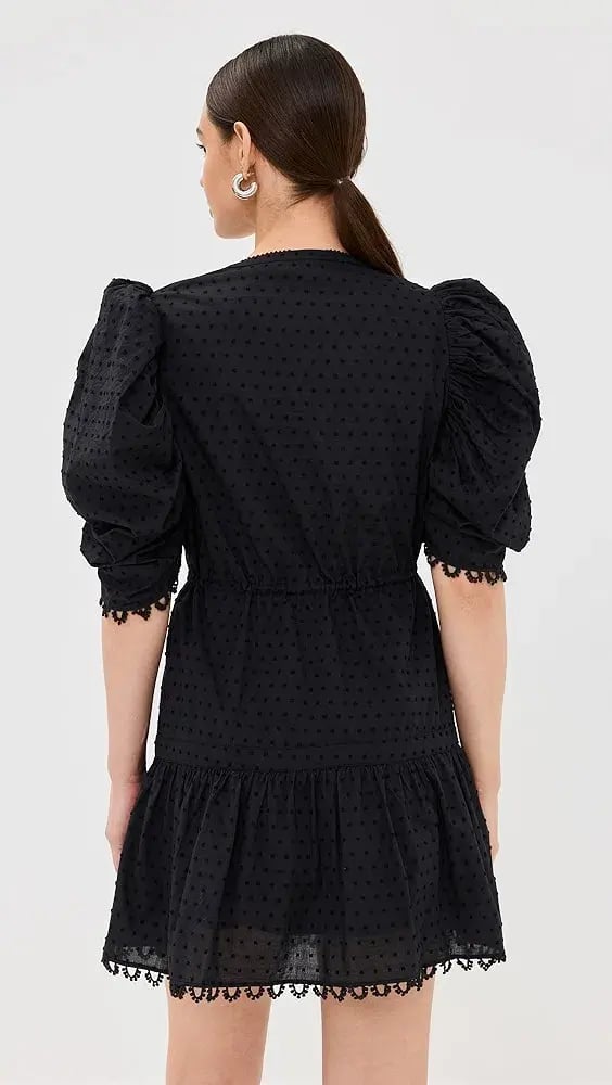 Farm Rio Summer Garden Mini Dress Black Size Small photo 5