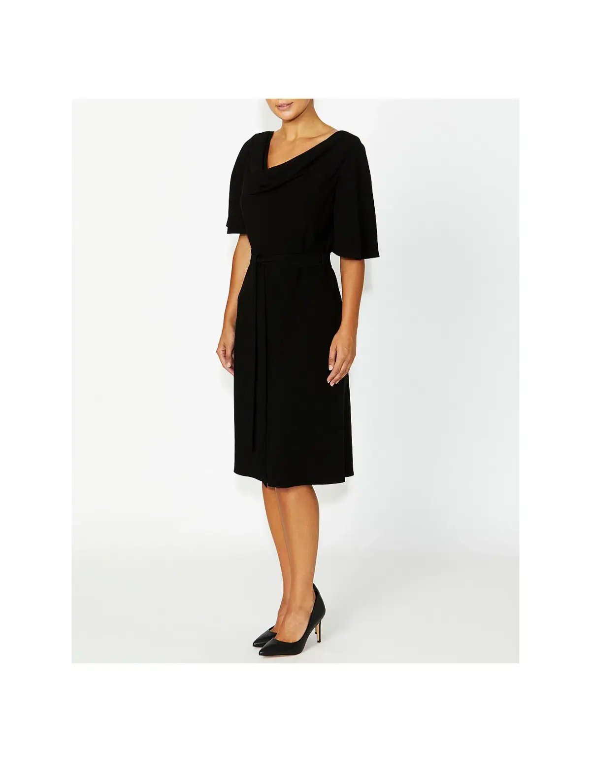 Anthea Crawford Harmony Midi Dress Black Size AU 12 photo 2