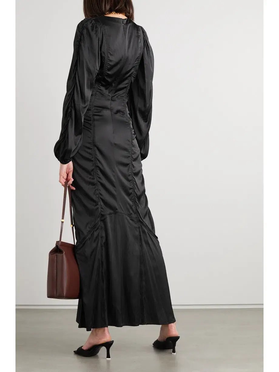 By Malene Birger's Ettienne Dress Black Size AU 14 photo 2