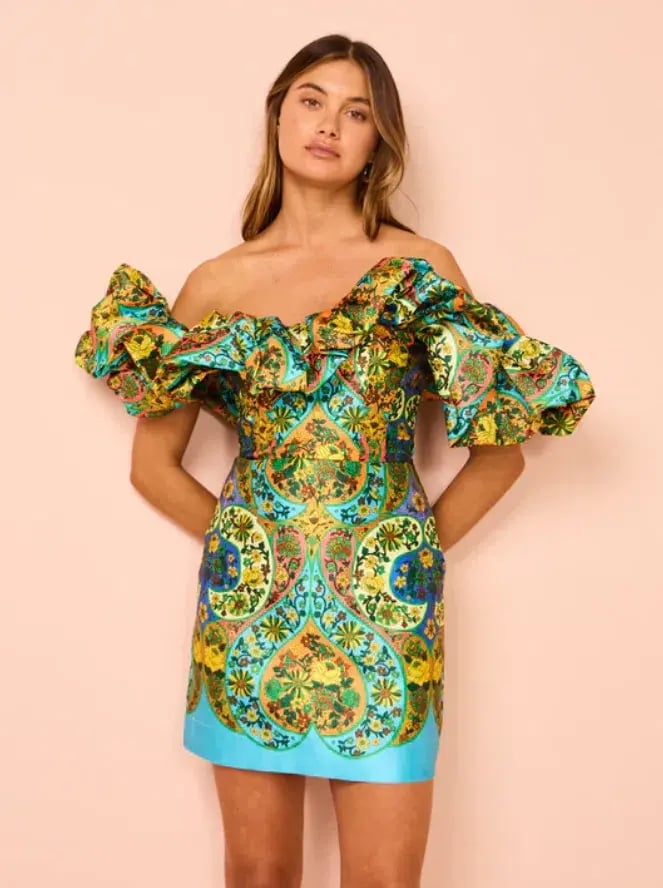 Alemais Sofie Off the Shoulder Mini Dress Multi Size 10 photo 2