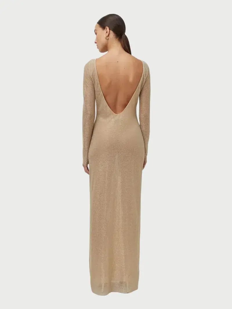 Camilla and Marc Ibiza Maxi Dress Gold Size 10 photo 3