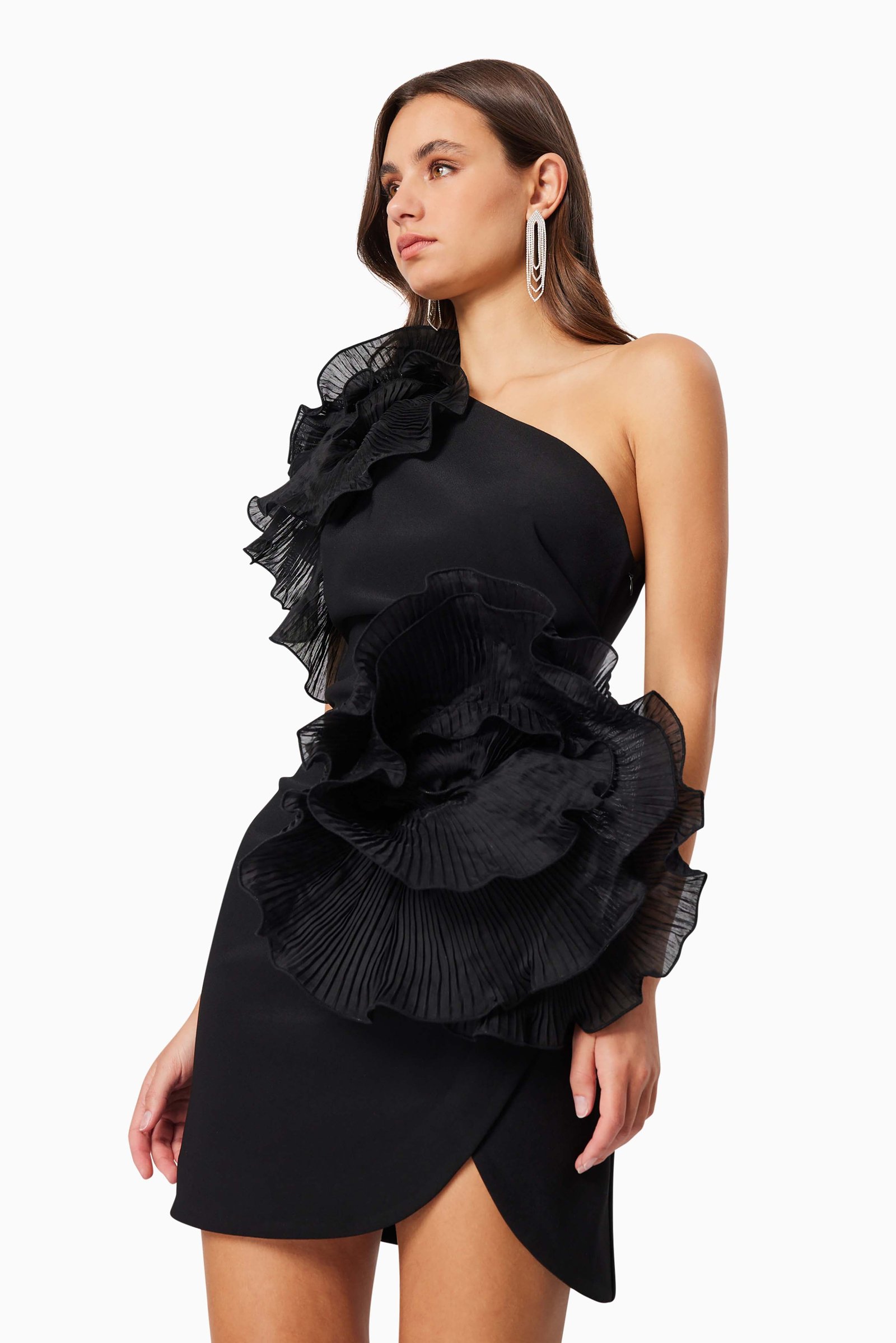 ELLIATT MAYA COCKTAIL DRESS - BLACK photo 3