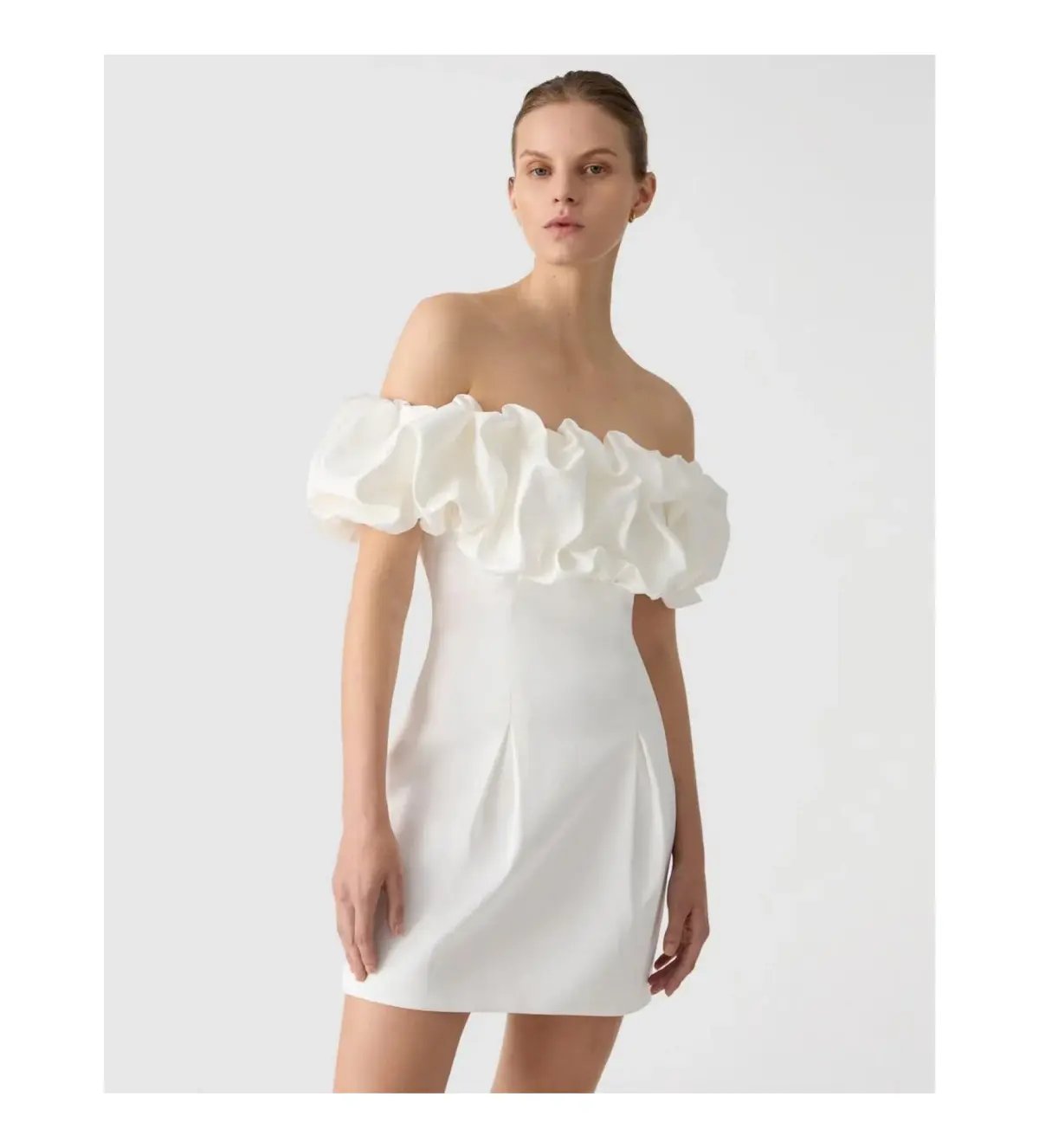 Misha Amara Mini Dress Ivory Size 8 photo 2