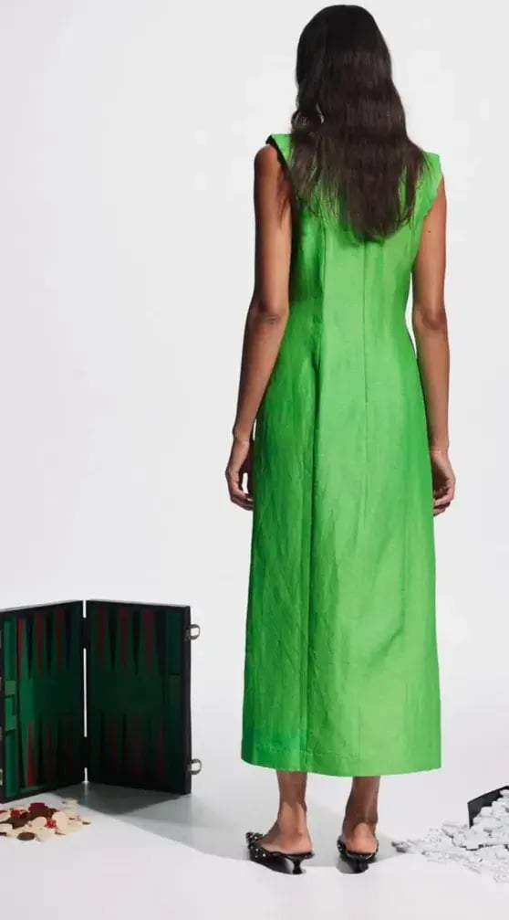 Alemais Dazzle Midi Dress Green Size 12 photo 2